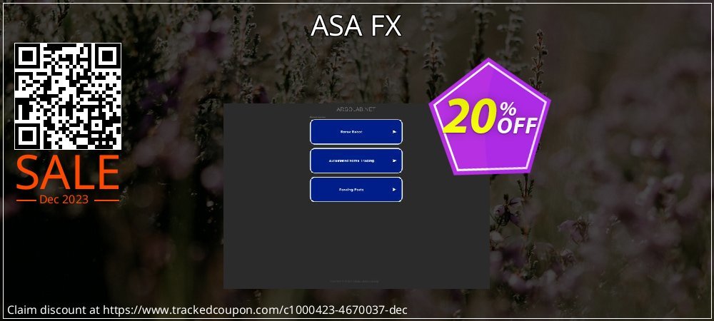 ASA FX coupon on Working Day offering discount