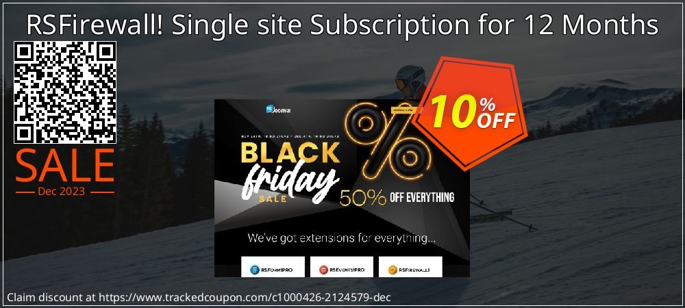 RSFirewall! Single site Subscription for 12 Months coupon on Tell a Lie Day sales
