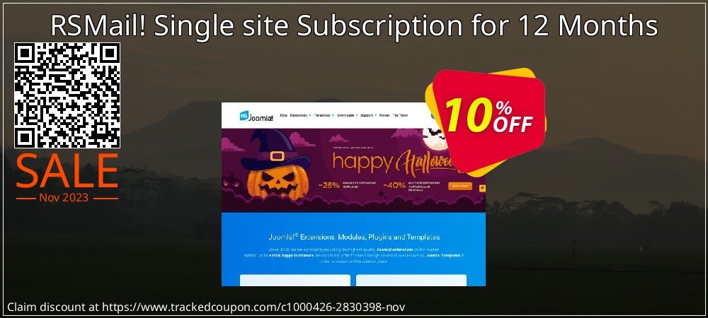 RSMail! Single site Subscription for 12 Months coupon on Easter Day discount