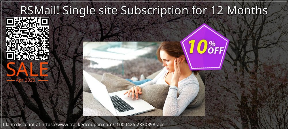 RSMail! Single site Subscription for 12 Months coupon on Easter Day discount