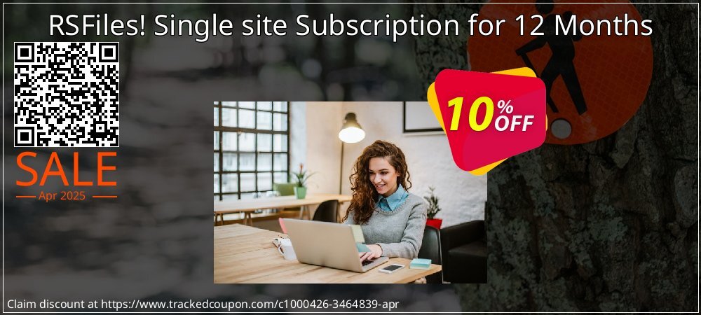 RSFiles! Single site Subscription for 12 Months coupon on April Fools' Day super sale