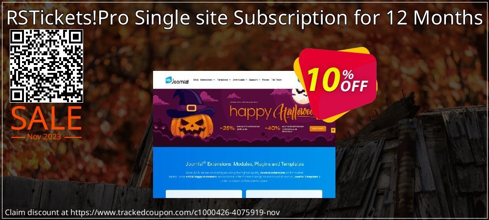RSTickets!Pro Single site Subscription for 12 Months coupon on Tell a Lie Day offering sales