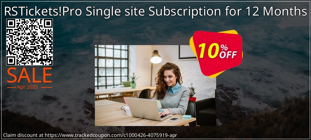 RSTickets!Pro Single site Subscription for 12 Months coupon on World Password Day super sale