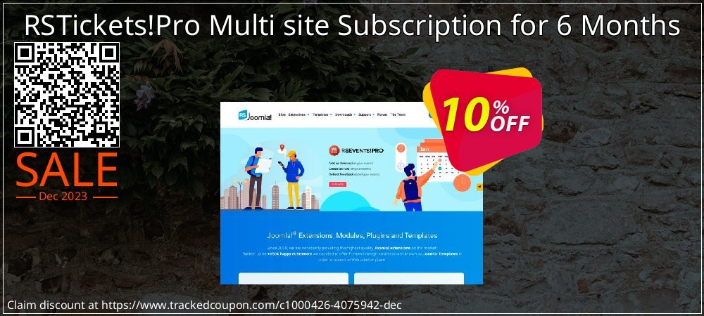 RSTickets!Pro Multi site Subscription for 6 Months coupon on Working Day offer