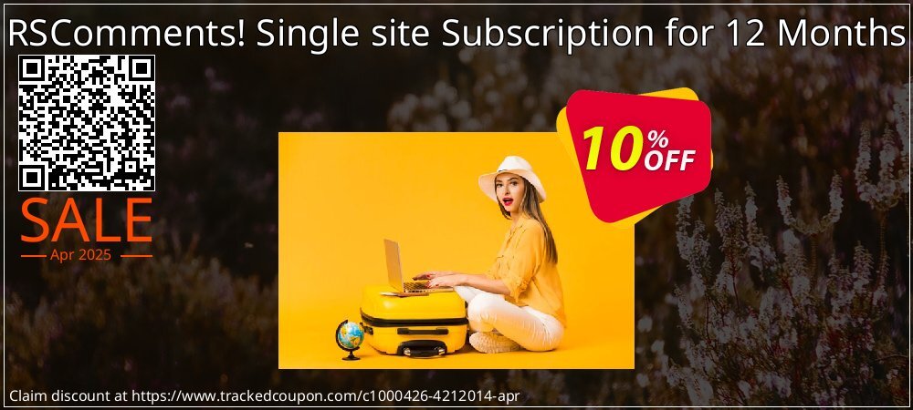 RSComments! Single site Subscription for 12 Months coupon on World Password Day discount