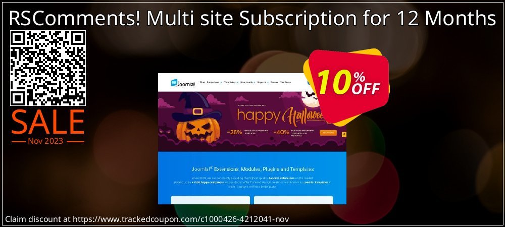 RSComments! Multi site Subscription for 12 Months coupon on World Party Day offer