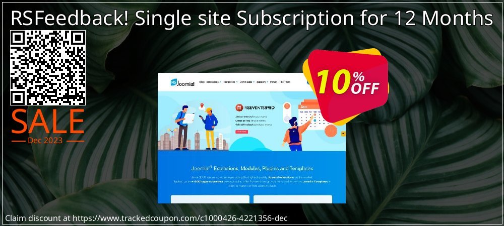 RSFeedback! Single site Subscription for 12 Months coupon on National Loyalty Day discount