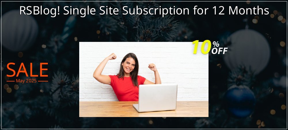 RSBlog! Single Site Subscription for 12 Months coupon on Easter Day sales