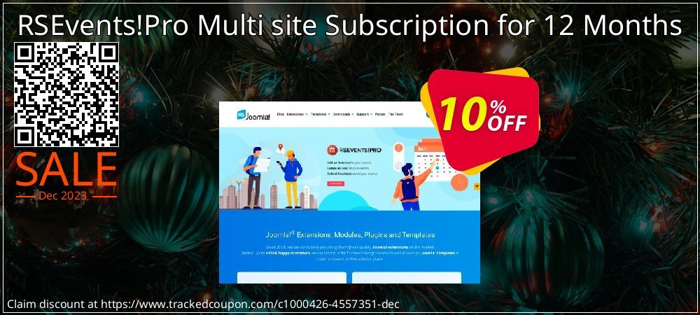 RSEvents!Pro Multi site Subscription for 12 Months coupon on World Party Day sales