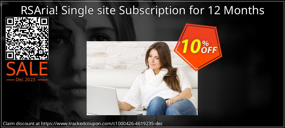RSAria! Single site Subscription for 12 Months coupon on Mother Day deals