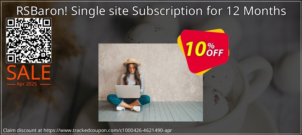 RSBaron! Single site Subscription for 12 Months coupon on World Backup Day offering discount