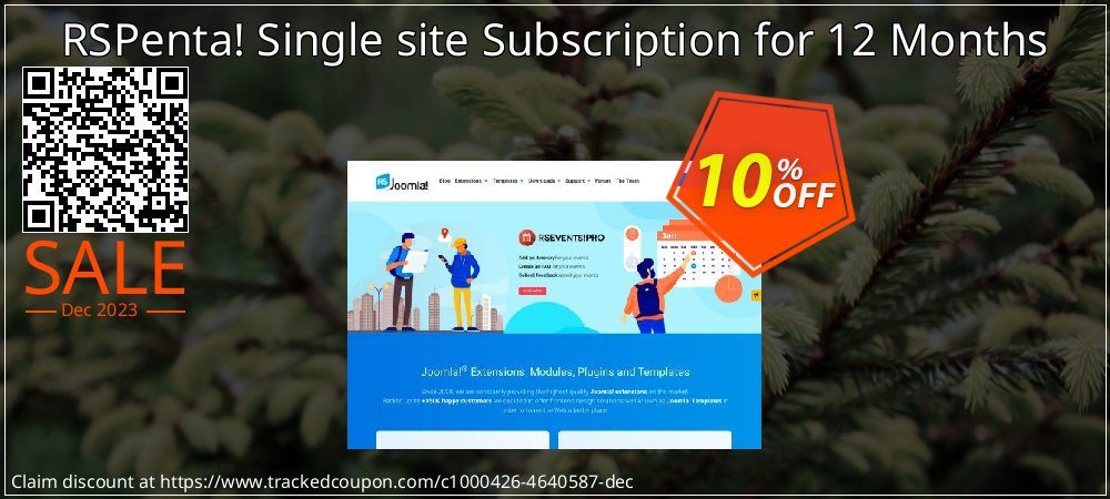 RSPenta! Single site Subscription for 12 Months coupon on April Fools' Day offering discount