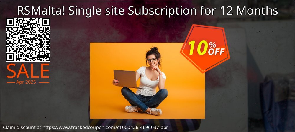 RSMalta! Single site Subscription for 12 Months coupon on April Fools' Day offering sales