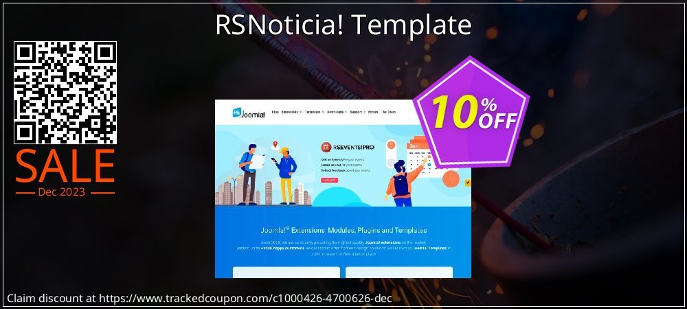 RSNoticia! Template coupon on World Party Day offering discount