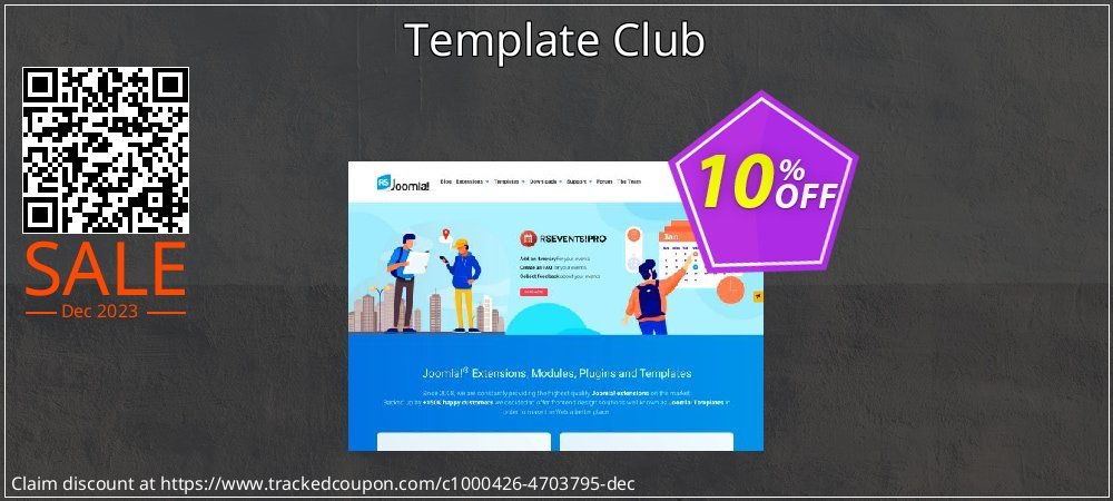 Template Club coupon on National Walking Day offering sales