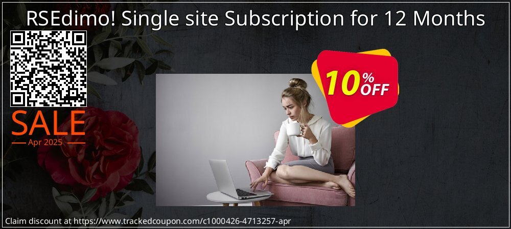 RSEdimo! Single site Subscription for 12 Months coupon on Working Day sales