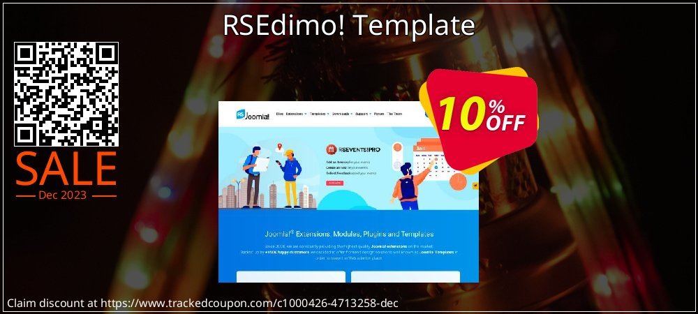RSEdimo! Template coupon on Easter Day sales