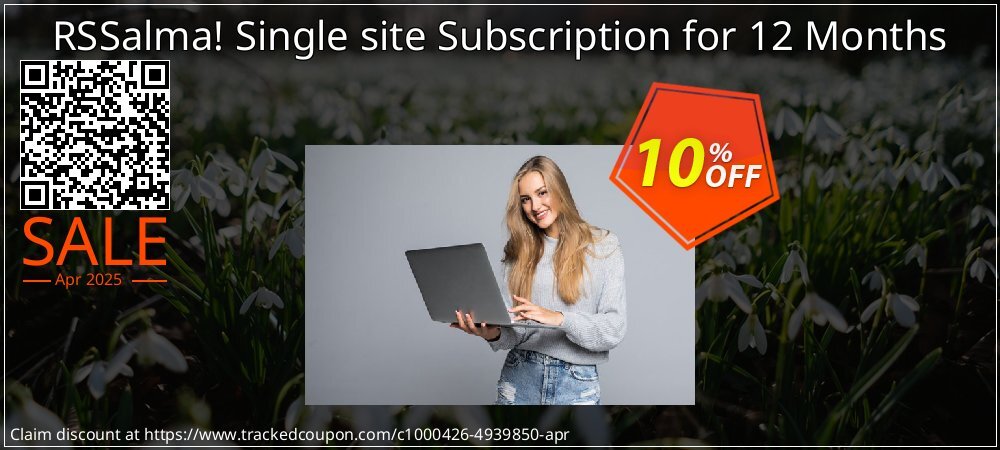 RSSalma! Single site Subscription for 12 Months coupon on Mother Day sales