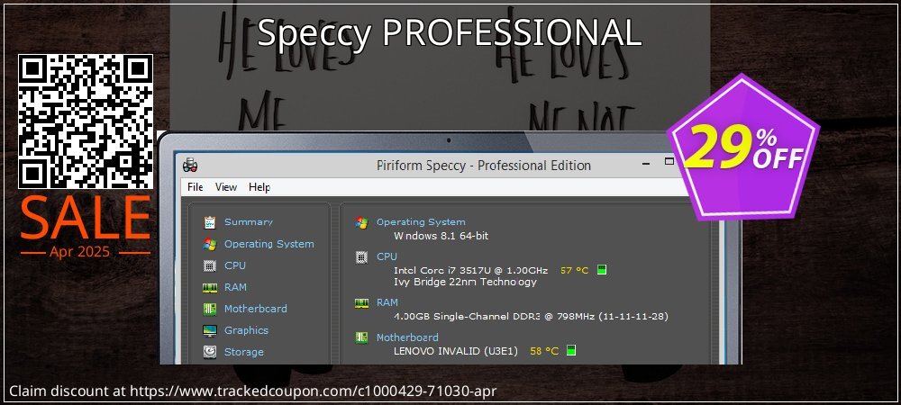 Speccy PROFESSIONAL coupon on Mother Day discount