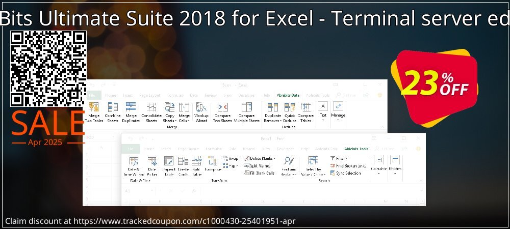 AbleBits Ultimate Suite 2018 for Excel - Terminal server edition coupon on National Loyalty Day offer