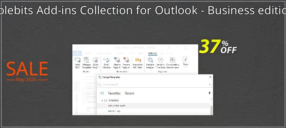Ablebits Add-ins Collection for Outlook - Business edition coupon on World Password Day offering discount
