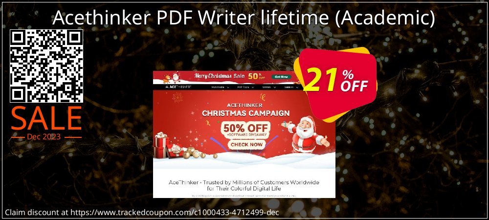 Acethinker PDF Writer lifetime - Academic  coupon on World Password Day offering sales