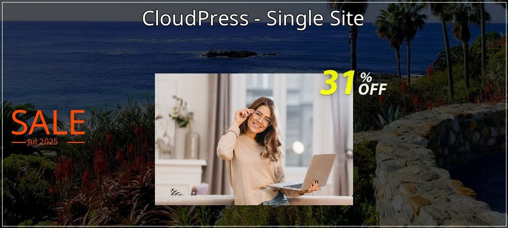 CloudPress - Single Site coupon on World Party Day discounts