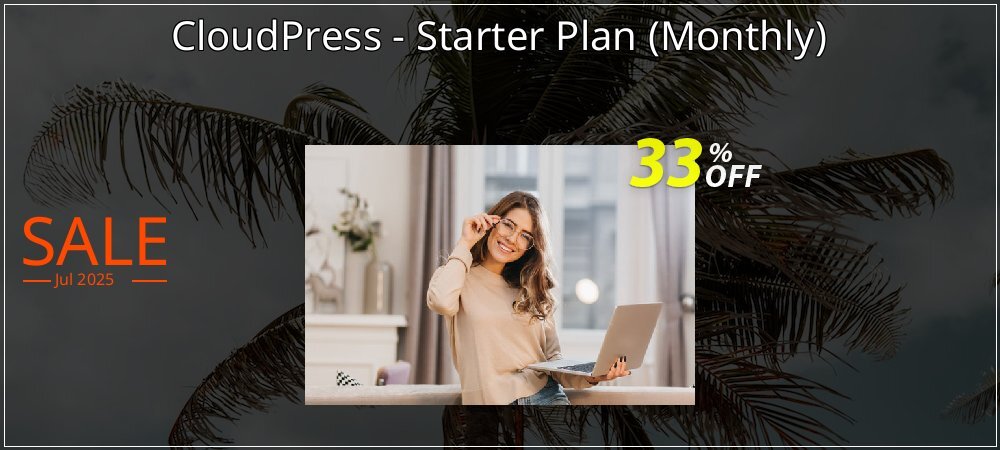 CloudPress - Starter Plan - Monthly  coupon on World Population Day discount