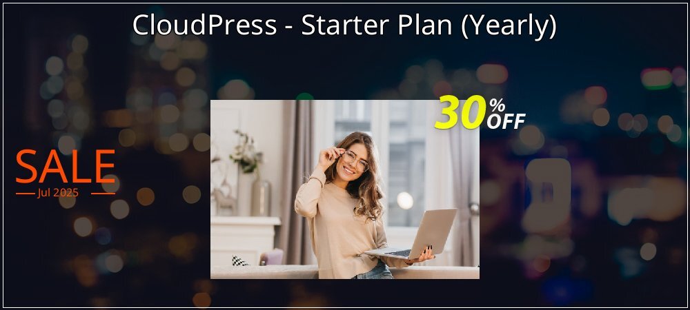 CloudPress - Starter Plan - Yearly  coupon on Emoji Day offer