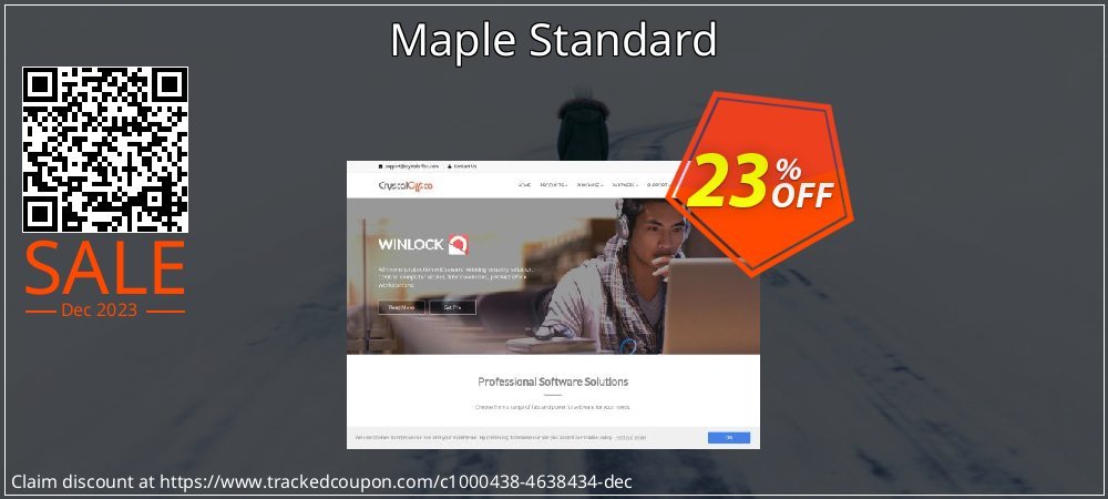 Maple Standard coupon on Tell a Lie Day offering sales