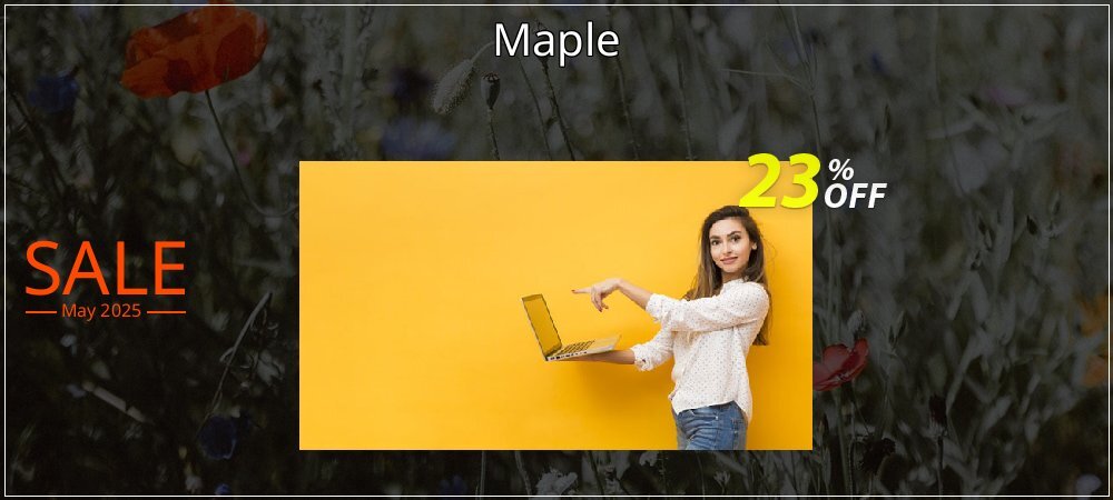 Maple coupon on National Walking Day super sale