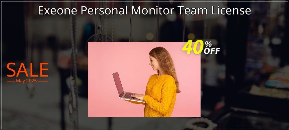 Exeone Personal Monitor Team License coupon on World Whisky Day offering sales