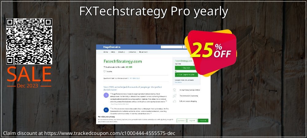 FXTechstrategy Pro yearly coupon on National Walking Day super sale