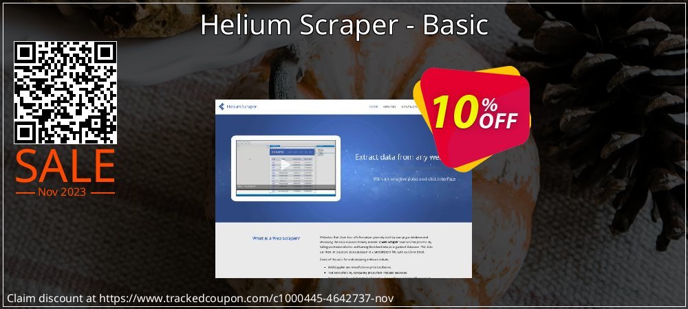 Helium Scraper - Basic coupon on April Fools' Day offering discount