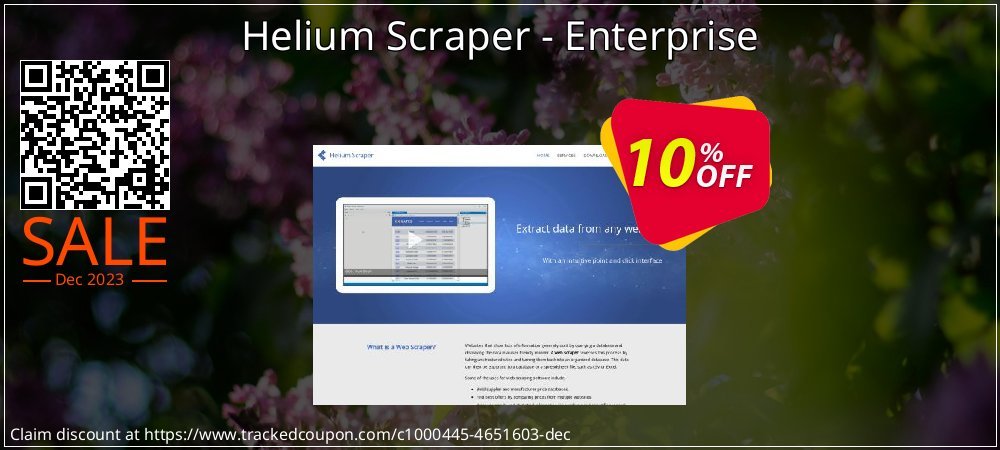 Helium Scraper - Enterprise coupon on Easter Day offering sales