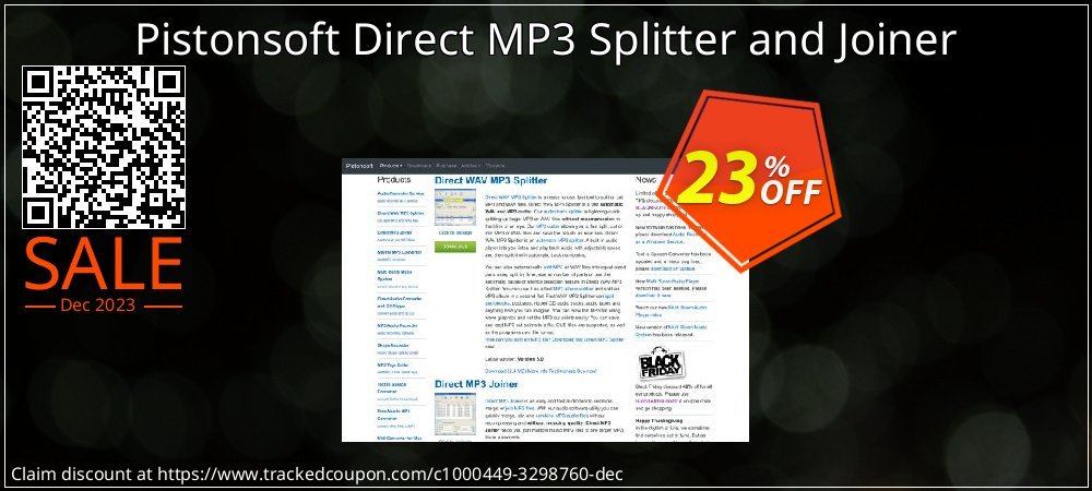 Pistonsoft Direct MP3 Splitter and Joiner coupon on National Walking Day deals