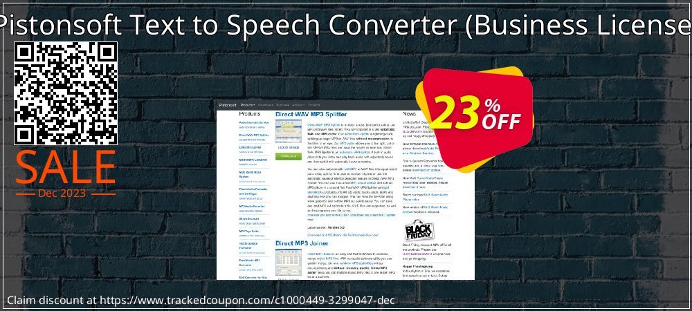 Pistonsoft Text to Speech Converter - Business License  coupon on Working Day deals