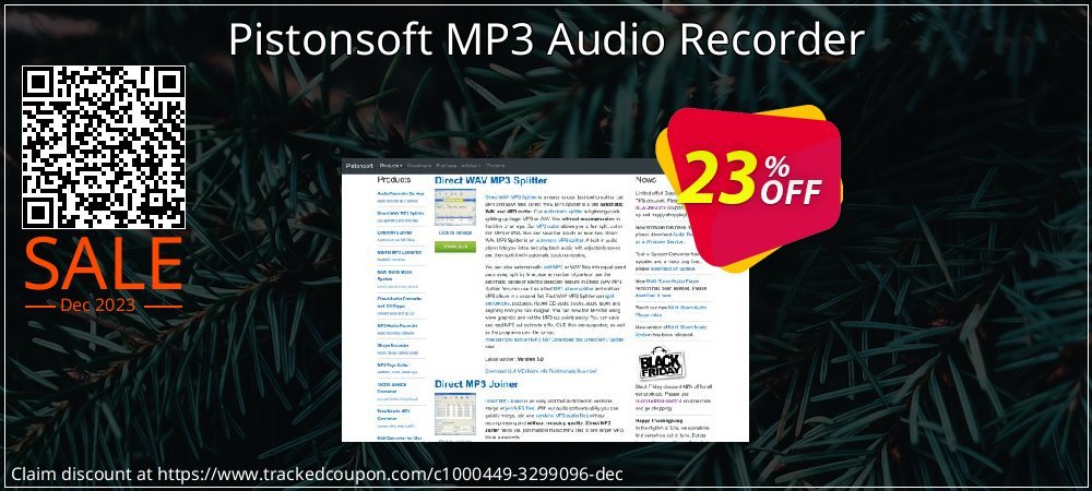 Pistonsoft MP3 Audio Recorder coupon on National Cheese Day super sale