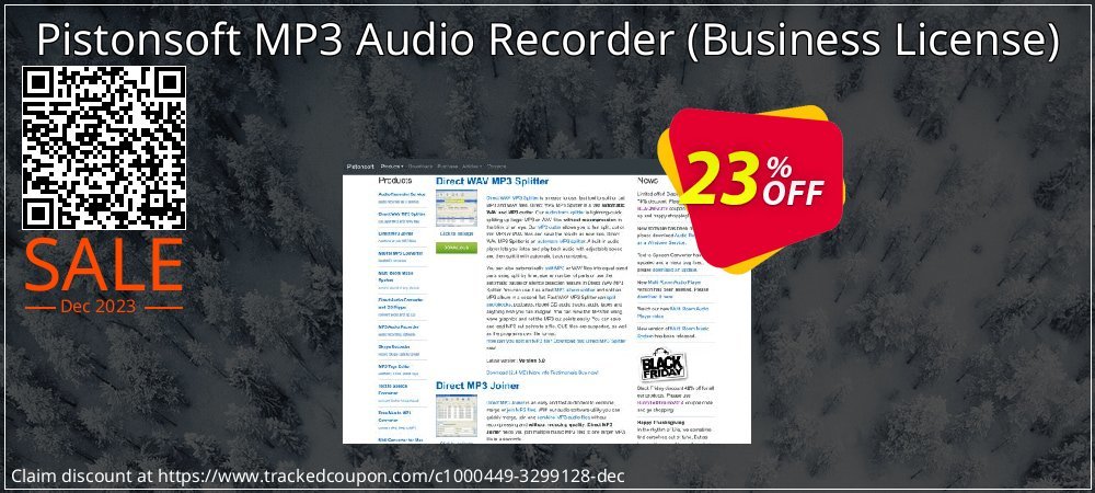 Pistonsoft MP3 Audio Recorder - Business License  coupon on Virtual Vacation Day promotions
