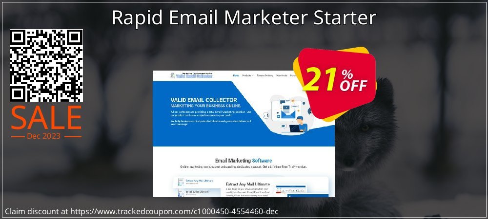 Rapid Email Marketer Starter coupon on National Walking Day offering discount