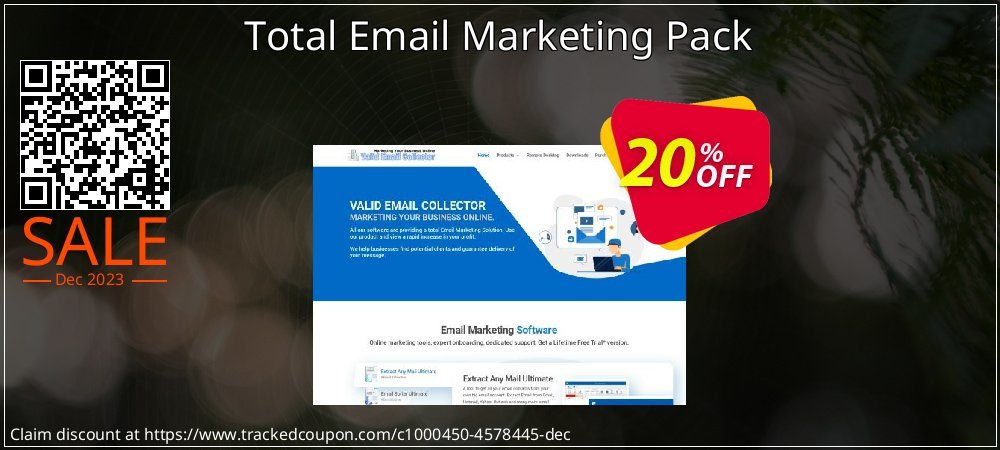 Total Email Marketing Pack coupon on National Walking Day offering discount