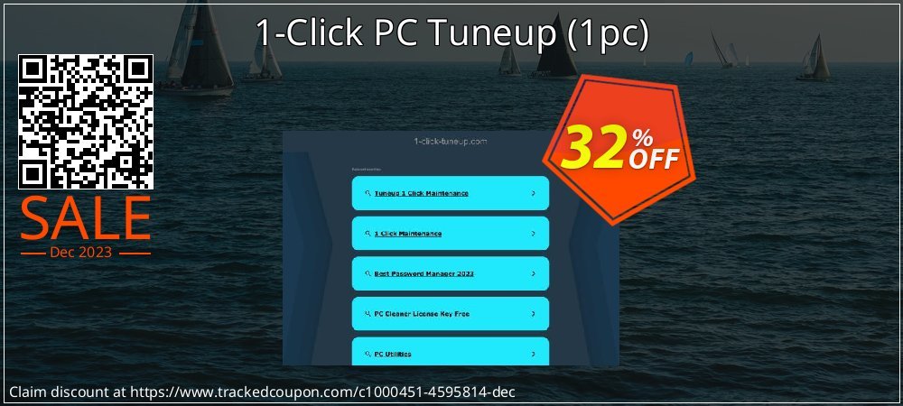 1-Click PC Tuneup - 1pc  coupon on World Password Day offering sales