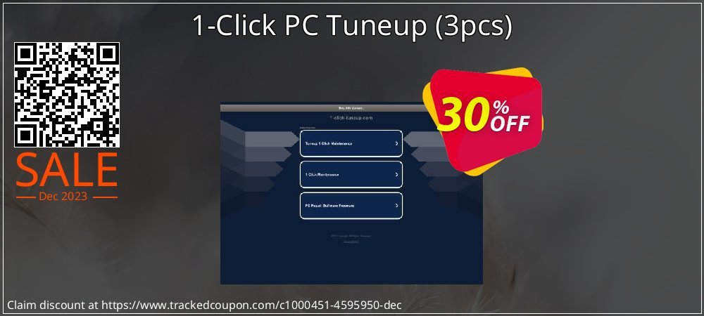 1-Click PC Tuneup - 3pcs  coupon on National Walking Day offering sales