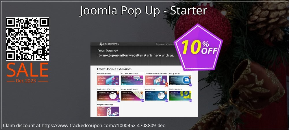 Joomla Pop Up - Starter coupon on Tell a Lie Day offering sales