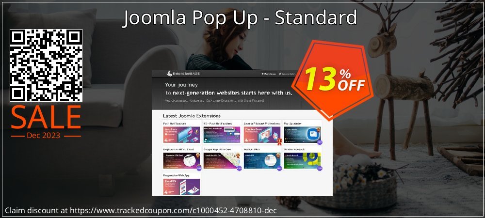 Joomla Pop Up - Standard coupon on World Backup Day offering sales
