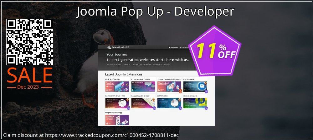 Joomla Pop Up - Developer coupon on World Party Day discounts