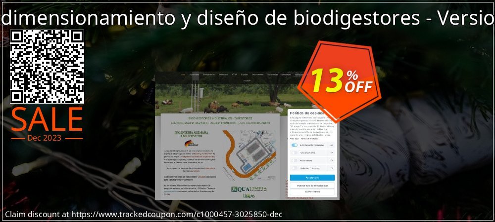 Manual de dimensionamiento y diseño de biodigestores - Version Windows coupon on Mother Day discounts