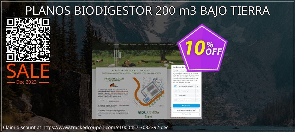 PLANOS BIODIGESTOR 200 m3 BAJO TIERRA coupon on April Fools Day offering discount