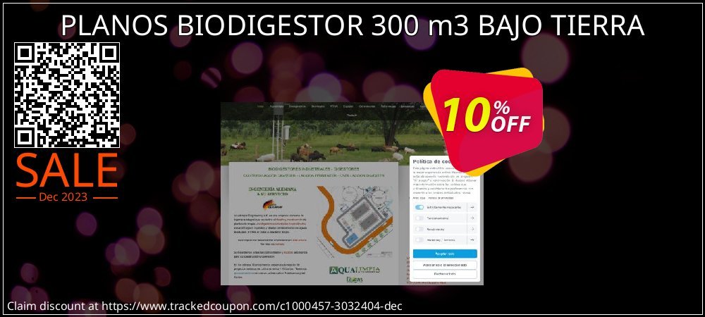 PLANOS BIODIGESTOR 300 m3 BAJO TIERRA coupon on Tell a Lie Day promotions