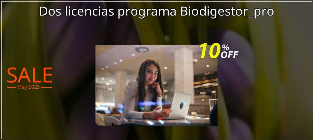 Dos licencias programa Biodigestor_pro coupon on World Party Day offer